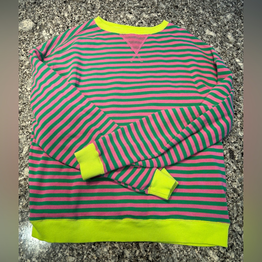 Classic Striped Oversized Crewneck We The Free  size XS